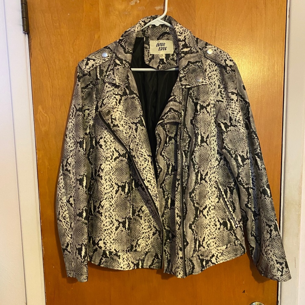Snake print jacket